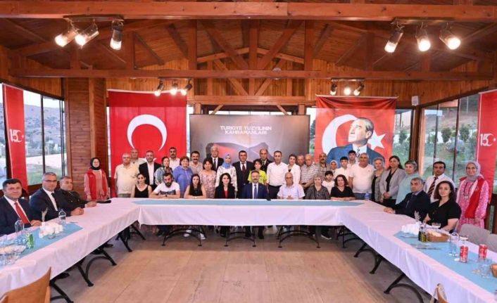 Vali Aksoy şehit aileleri ve gaziler ile yemekte bir araya geldi