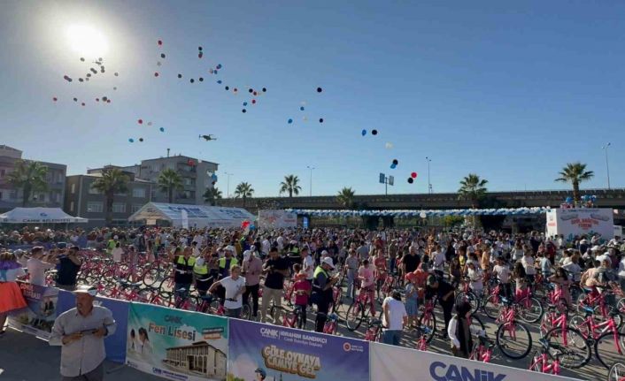 1160 çocuğun bisiklet sevinci