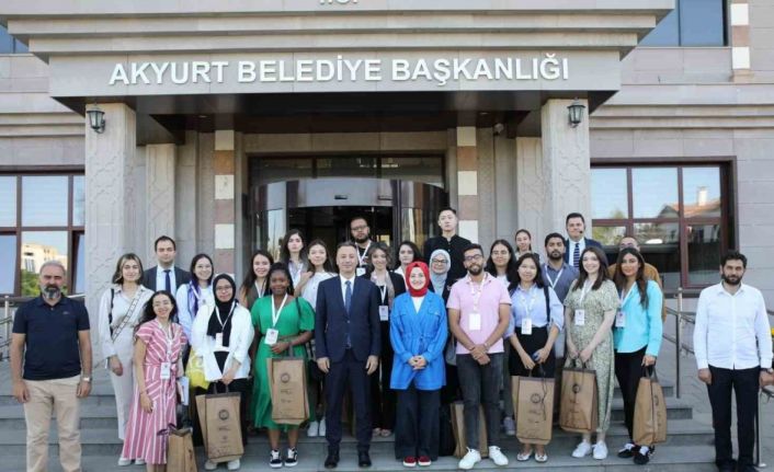 18 ülkeden 21 öğrenci Akyurt’u ziyaret etti