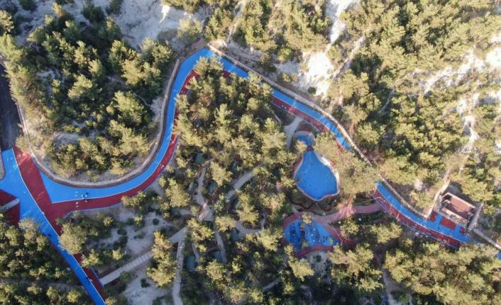30 milyon liradan fazla harcama yapılan Çamlık Kent Ormanı yeniden hizmete açıldı