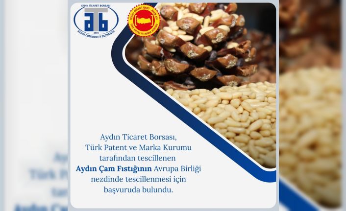 Aydın Ticaret Borsası tarafından tescillenen Aydın Çam Fıstığı, AB yolunda