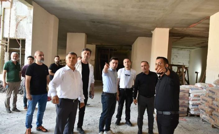 Başkan Ali Sülük, MYO inşaatını inceledi