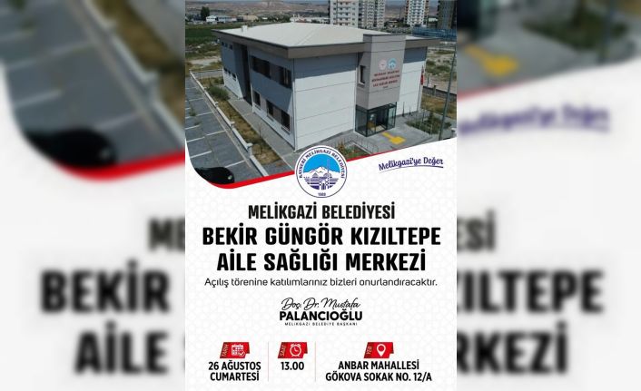 Bekir Güngör Kızıltepe Aile Sağlık Merkezi Açılıyor