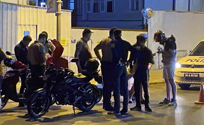 Beşiktaş’ta motosiklet sürücülerine yönelik denetim