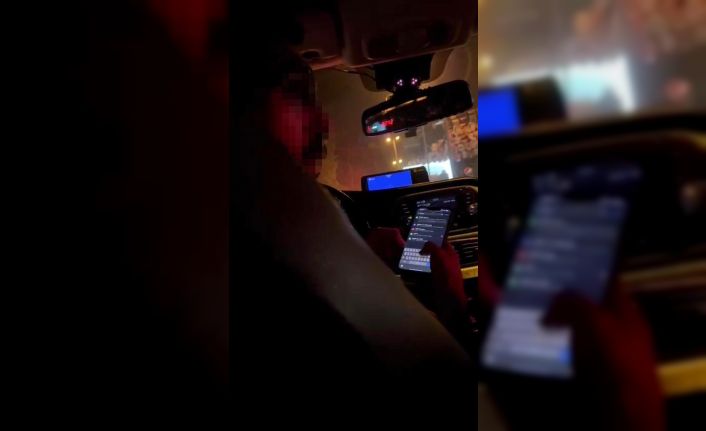 Beşiktaş’ta müşterilerden farklı fiyat isteyen taksici kamerada: Küfürler ederek turisti kovdu