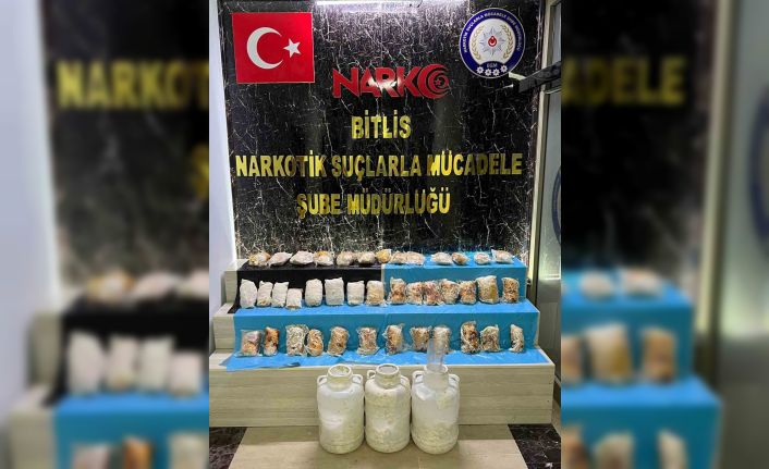 Bitlis’te 9 kilo 317 gram esrar ele geçirildi
