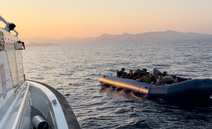Bodrum’da 35 düzensiz göçmen kurtarıldı