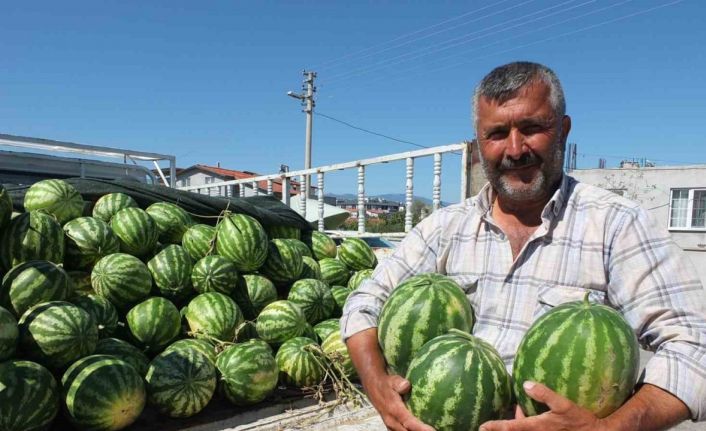 Burhaniye’de karpuz yüz güldürdü