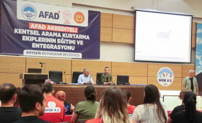 Büyükkılıç, AFAD Akrediteli Kentsel Arama Kurtarma Ekiplerinin Eğitimi Ve Entegrasyonu Seminerine katıldı