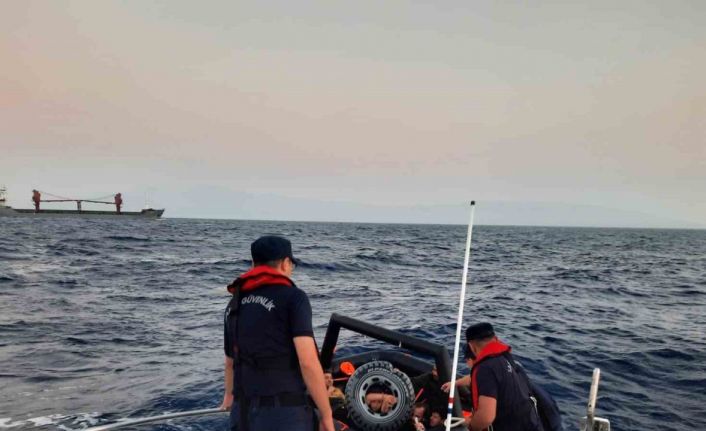 Datça’da 7 düzensiz göçmen kurtarıldı