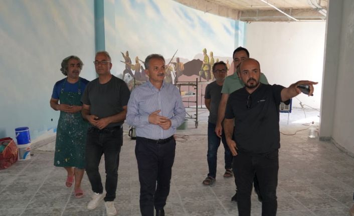 Deprem sebebiyle duran projeler tekrar başladı