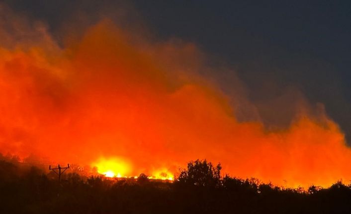 Diyarbakır’da gece çıkan örtü yangını 7 saattir devam ediyor