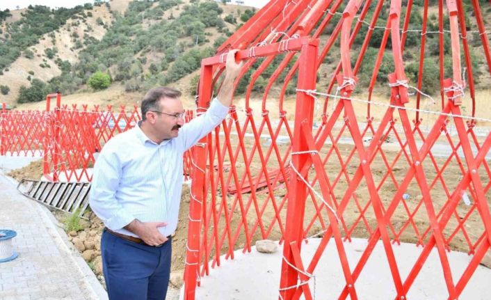 Emet’te Türk otağı kurulum çalışmalarında sona gelindi