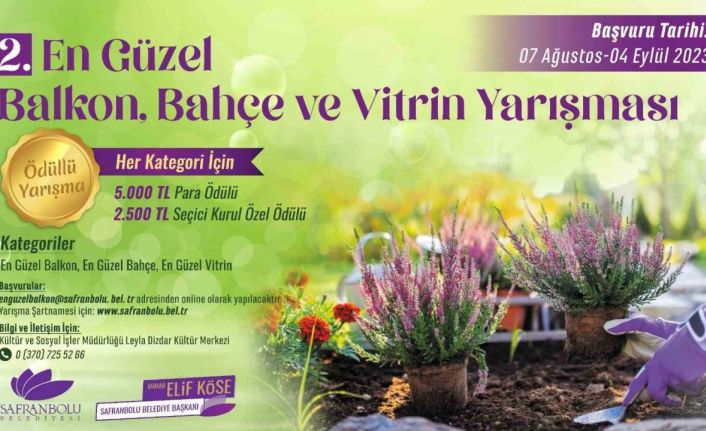 En güzel balkon ve bahçeye ödül verilecek