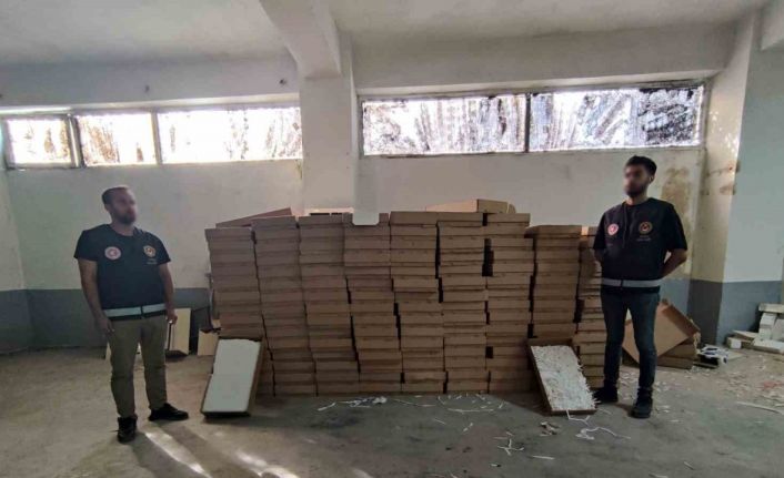 Gümrük Muhafaza ekipleri tütün kaçakçılığı operasyonunda 60 milyon 562 bin lira değerinde kaçak malzeme ele geçirdi