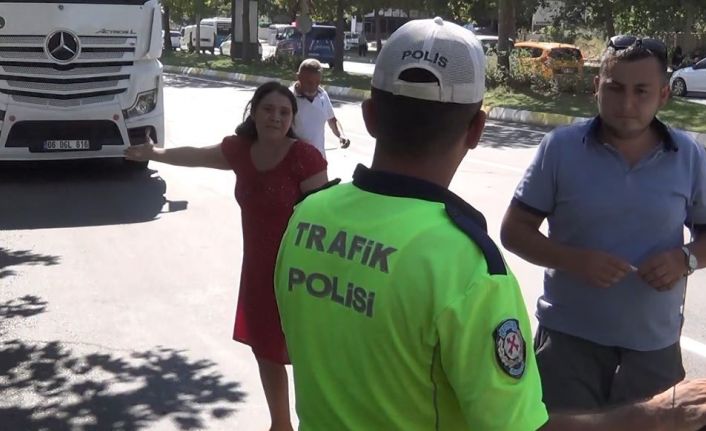 Kaza sonrası gözyaşlarına boğuldu