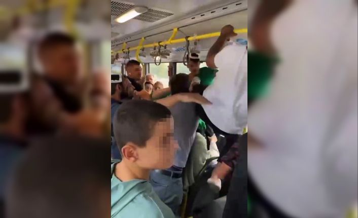 Metrobüste yer verme tartışması ‘uçan tekmeli’ kavgaya dönüştü