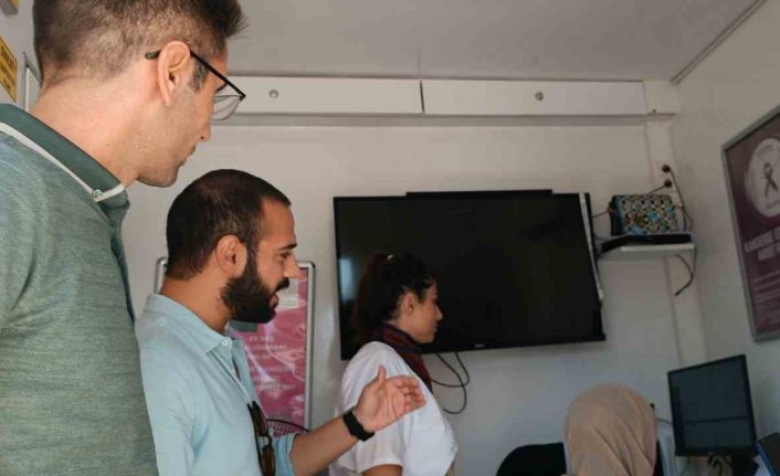 Mobil kanser tarama aracı Dicle’de hizmet vermeye başladı