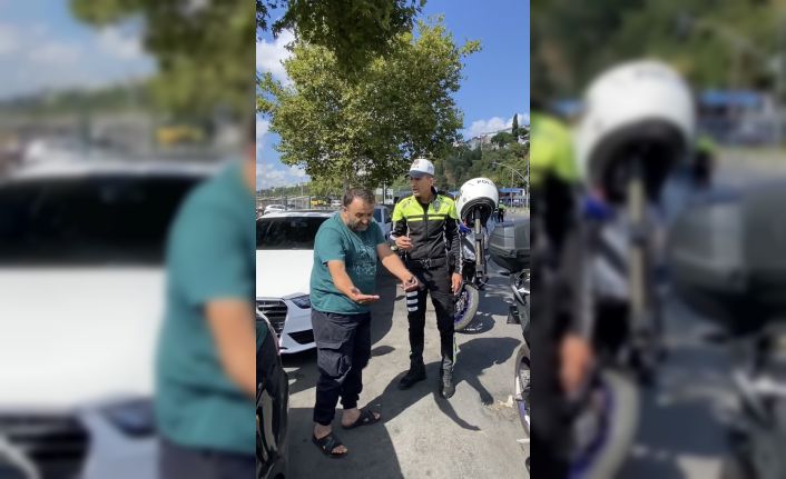 Üsküdar’da yayaya yol vermeyen taksici: "Yolda birisi varsa buyurun mu diyeceğiz"