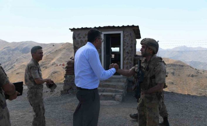 Vali Ali Çelik 2 bin 935 rakımlı üs bölgeleri ziyaret etti