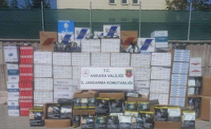 Ankara’da 1 milyon 917 bin adet makaron ele geçirildi