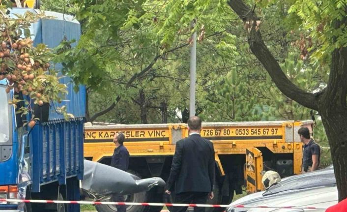 Ankara’da F-4 savaş uçağının parçasının düştüğünü gören vatandaş İHA konuştu