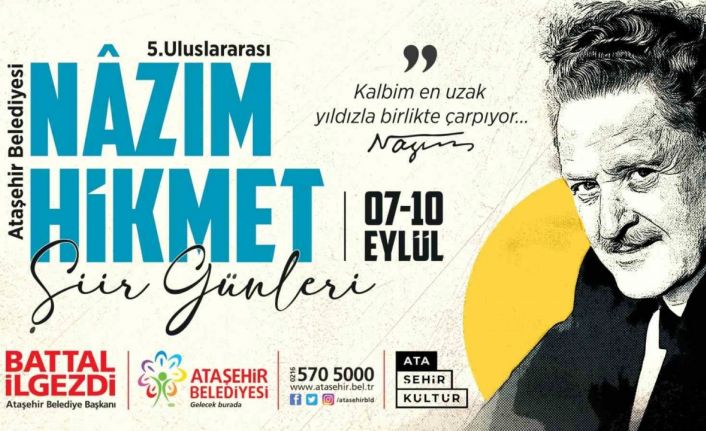 Ataşehir’de “5. Uluslararası Nâzım Hikmet Şiir Günleri” başlıyor
