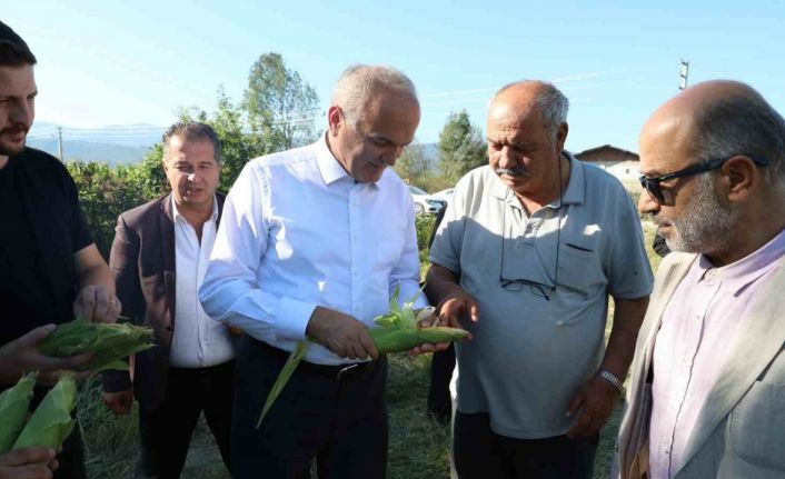 Başkan Özlü “Gelecek yıl 30 dönüm alanda çeltik yetiştireceğiz”