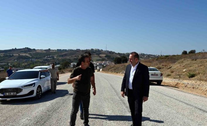 Başkan Tutuk asfalt çalışmalarını yerinde inceledi