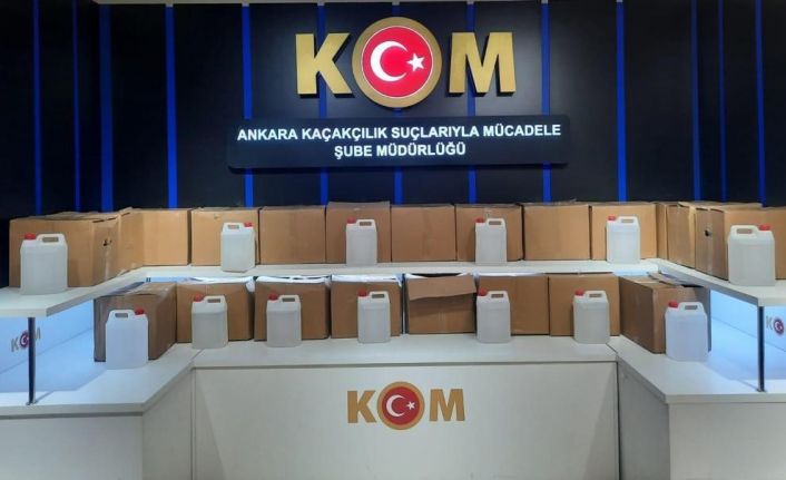 Başkent’te 258 bin liralık kaçak sigara, tütün ve etil alkol ele geçirildi