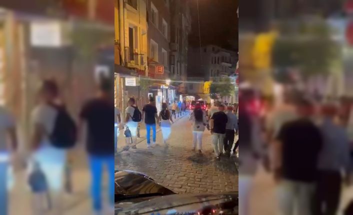Beyoğlu’nda ilginç yankesicilik kamerada: Aracıyla turlarken tesadüfen hırsızlığı görüntüledi