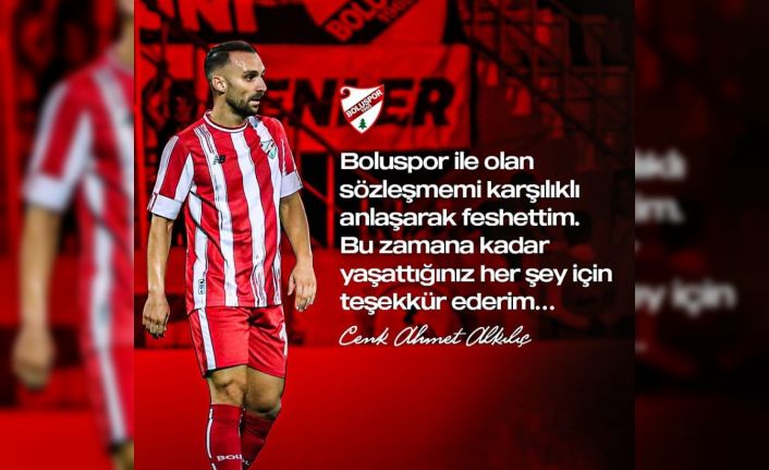 Boluspor, sezon başında transfer ettiği Cenk Ahmet Alkılıç ile yollarını ayırdı
