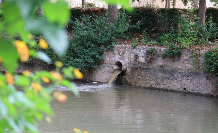 Çaya akan atık su kokusu çevreye rahatsızlık veriyor