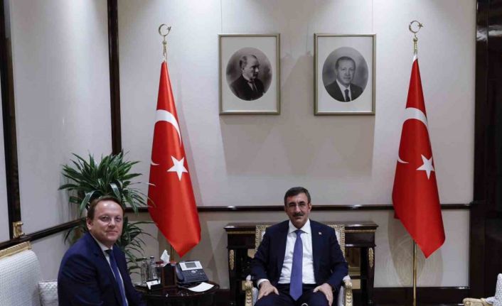 Cumhurbaşkanı Yardımcısı Yılmaz, AB Komisyonu Komşuluk ve Genişlemeden Sorumlu Komiseri Oliver Varhelyi’i ağırladı