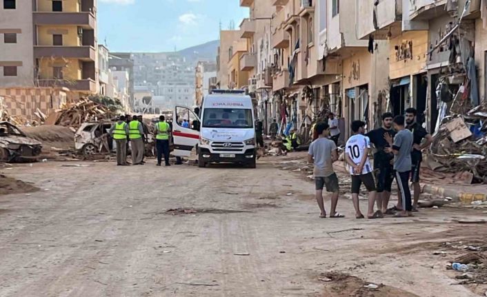 Derna’da selin vurduğu anlar ortaya çıktı