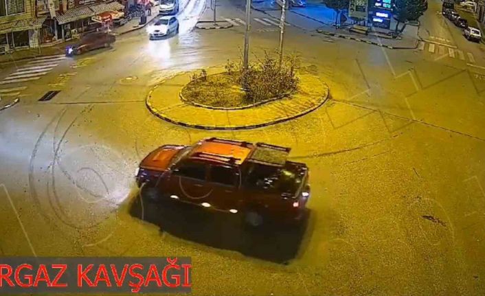 Drift yapan sürücü kameraya yakalandı: 20 bin 340 lira ceza