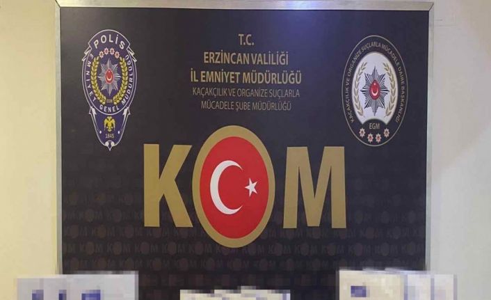 Erzincan’da 45 adet kaçak büyüme hormonu ile botoks iğnesi ele geçildi