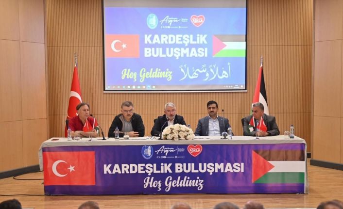 Filistin heyeti Çorumda STK temsilcileriyle buluştu