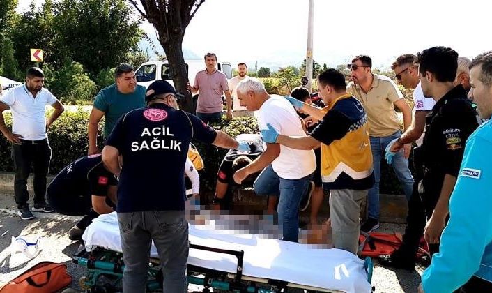 Kaza yapan çocuğun ’Baba seni istiyorum’ diye ağlaması yürekleri sızlattı