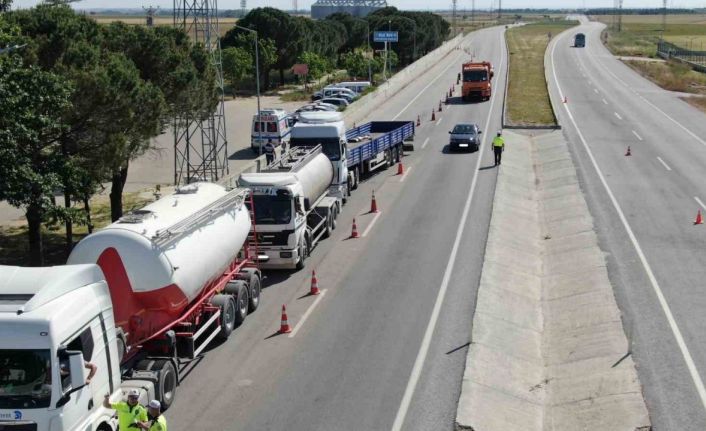 Kırklareli’nde 3 bin 306 araç denetlendi: 30 araç trafikten men edildi