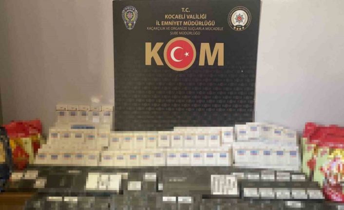 Kocaeli’de 340 bin dal boş ve dolu makaron ele geçirildi