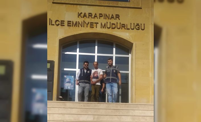 Konya’da 13 yıl 6 ay hapis cezası bulunan şahıs uyuşturucuyla yakalandı