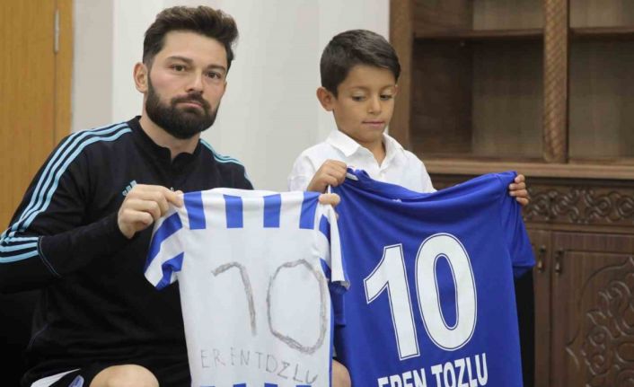 Minik taraftar hayaline kavuştu