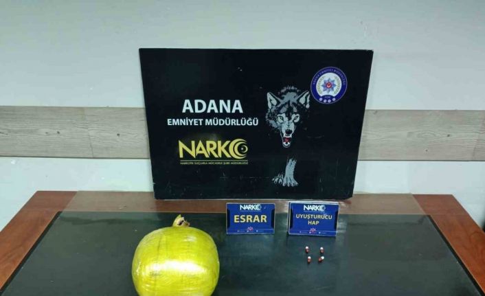 Otobüste 1 kilo 664 gram esrar ve 4 sentetik hap ele geçirildi