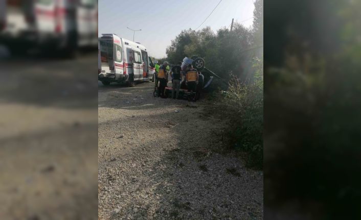 Otomobil takla attı: 2 yaralı