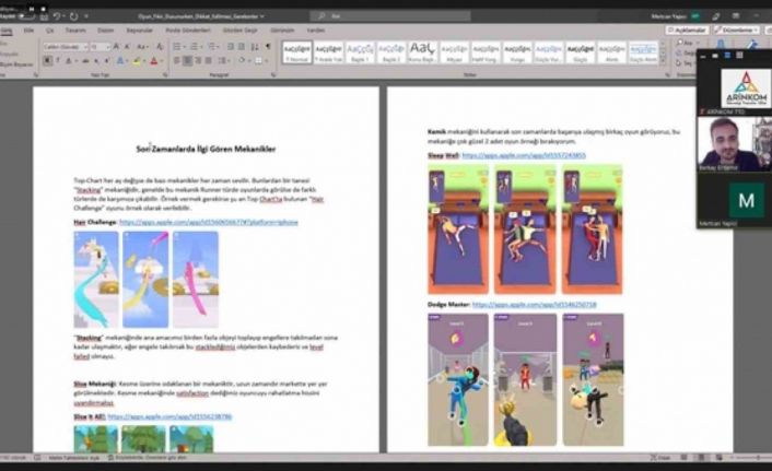 “Oyun ve Animasyon Geliştirme Merkezi” projesi mentorluk destekleri başladı