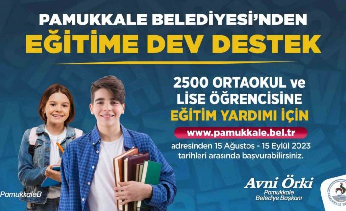 Pamukkale Belediyesi’nin eğitim yardımı başvurularında son 2 gün