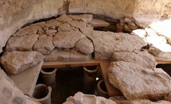 Parion Antik Kenti’nde 1950 yıllık Roma Hamamındaki terleme odası restore edildi