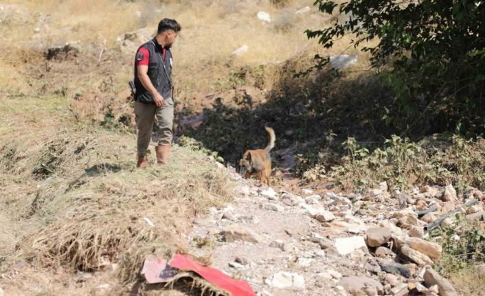 Selde kaybolan Asel bebek özel eğitimli köpekler ile aranıyor