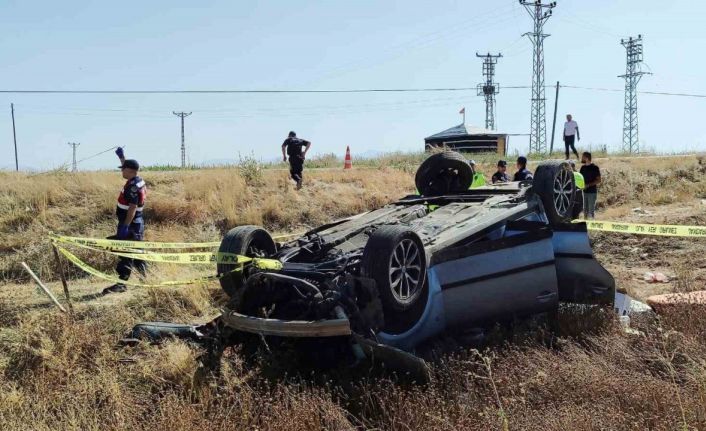 Takla atan otomobilin sürücüsü hayatını kaybetti
